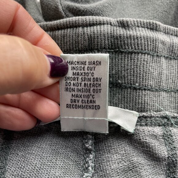 VTG Y2K Vertigo Paris Embroidered Track Pants Women's L Olive Double Sided Bling - Picture 9 of 12